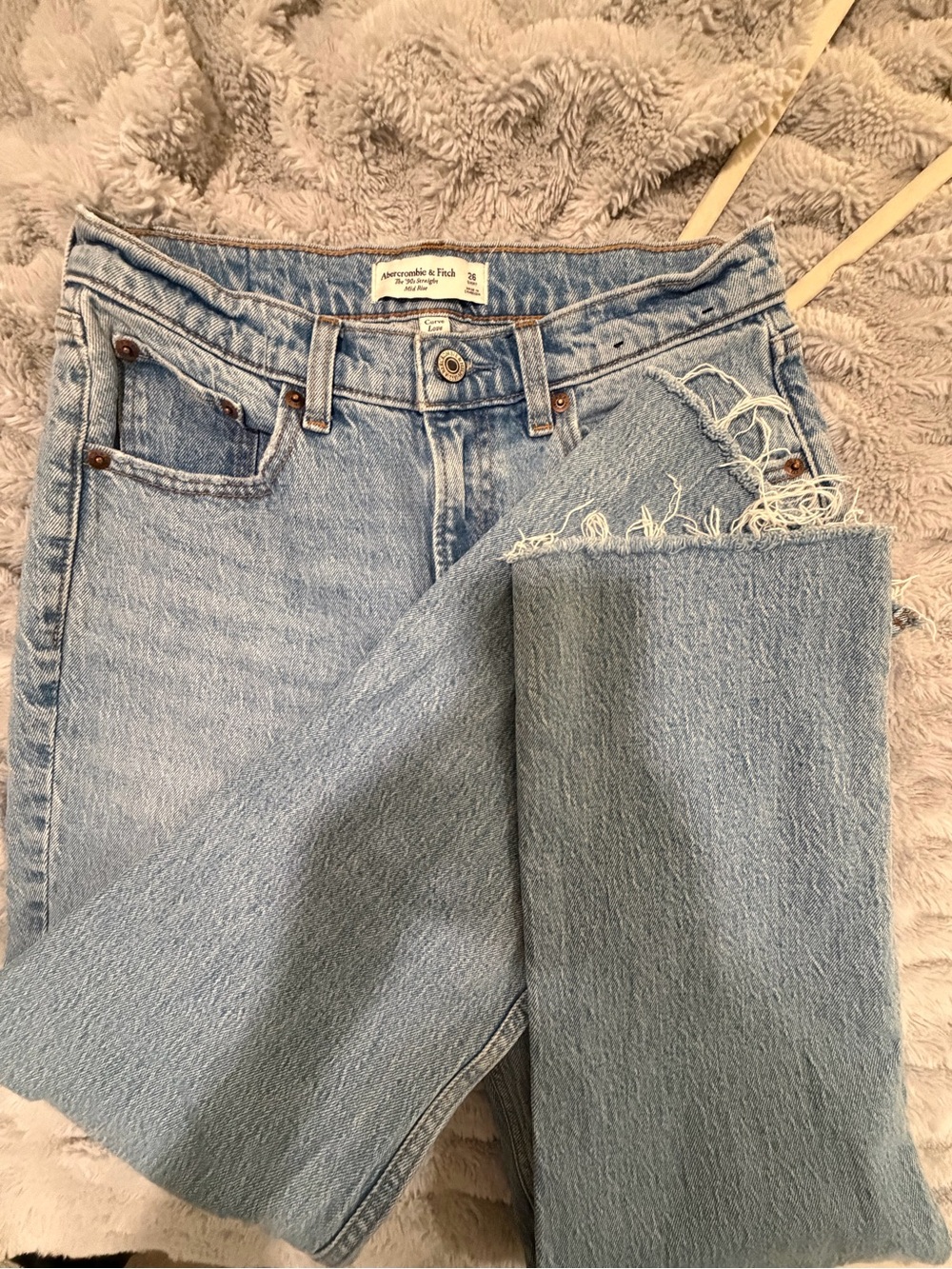 Abercrombie & Fitch Light Wash Straight-Leg Women's Jeans